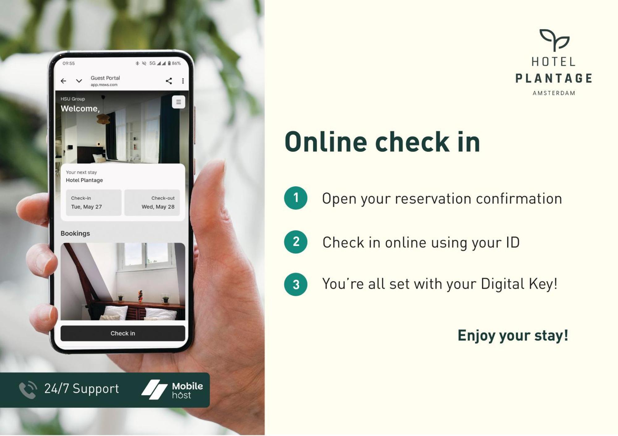 Hotel Plantage - Digital Access